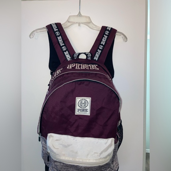 Victoria Secret PINK Backpack Burgundy - Picture 2 of 9